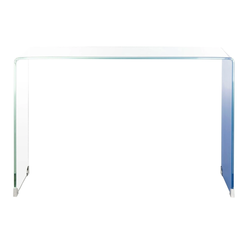 SAFAVIEH Modena Ombre Glass Console Table - Clear / Blue - 43.3 x 13.8 x 29.5 - 43Wx14Dx30H