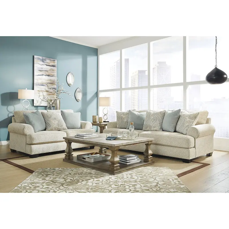 Signature Design by Ashley Monaghan Beige Sofa - 98  W x 45  D x 39  H