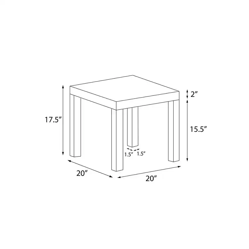 Ameriwood Home Parsons End Table