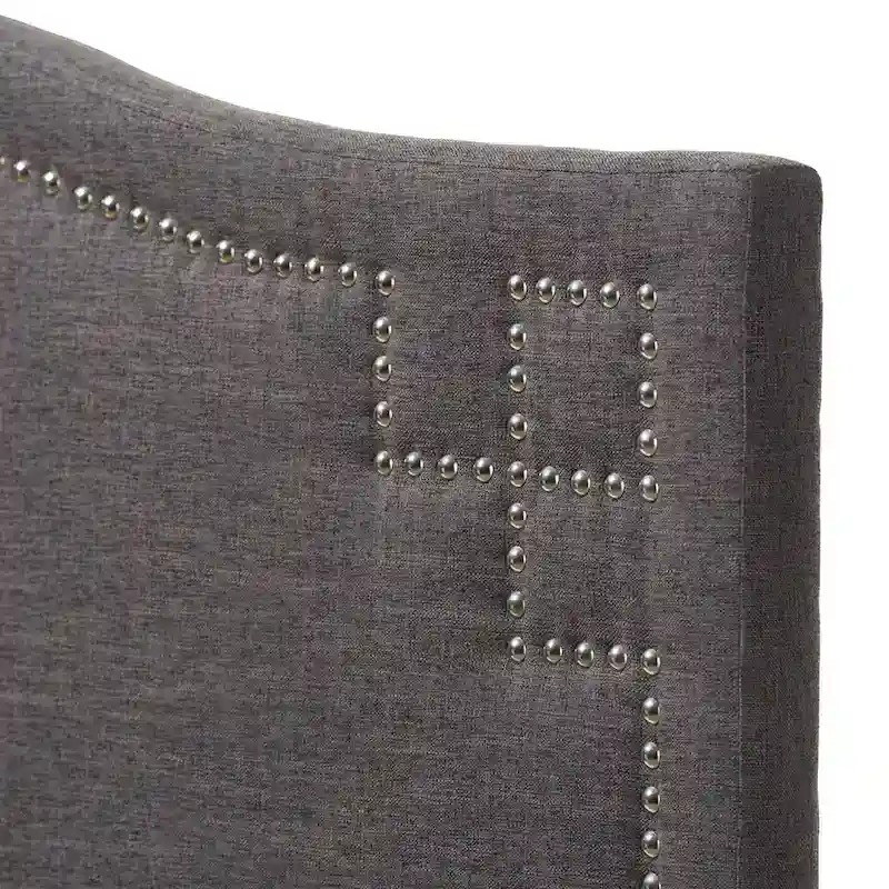 Copper Grove Daisy Modern Dark Grey Upholstered Headboard