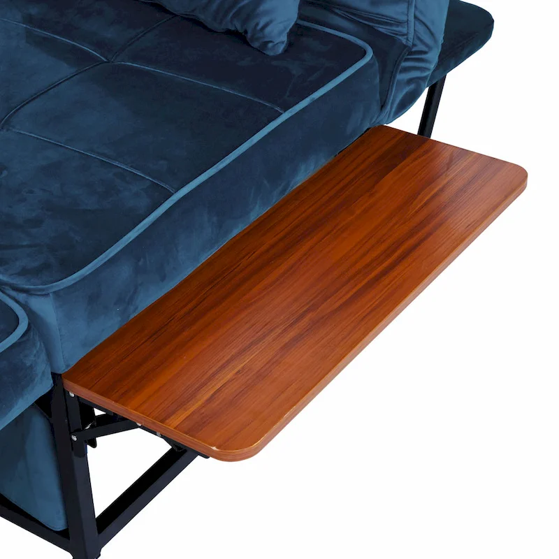 Furniture of America Hattie Assembled Convertible Cocktail Ottoman-Futon