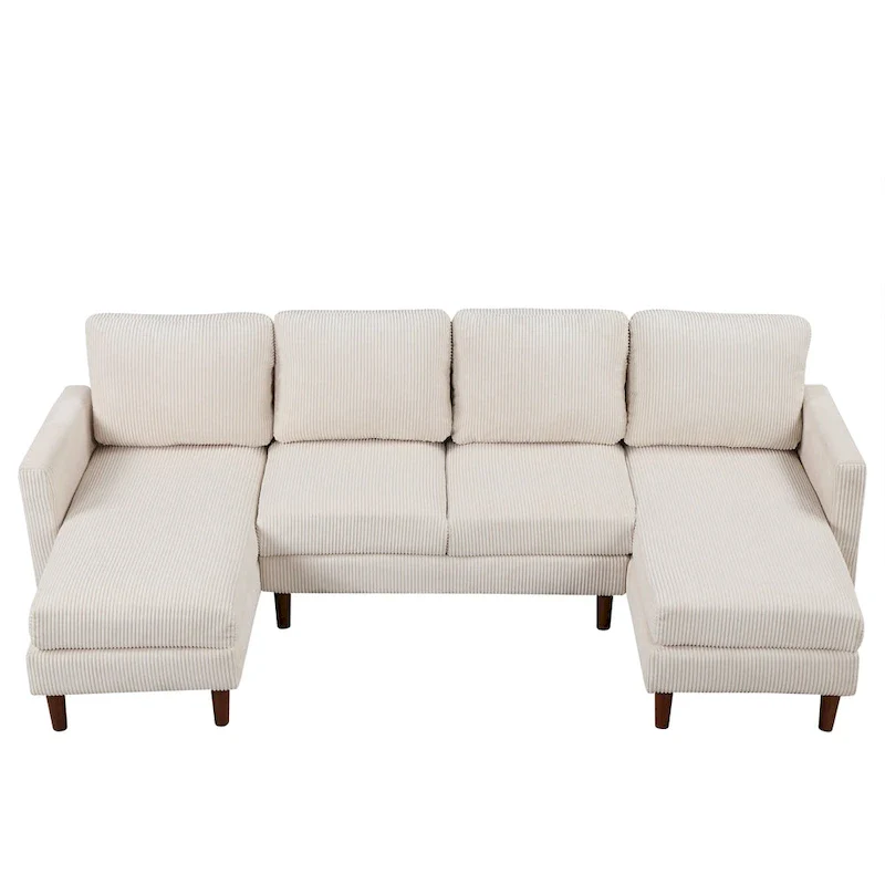 U-shaped Sponge-filled Cushion Combination Sofa