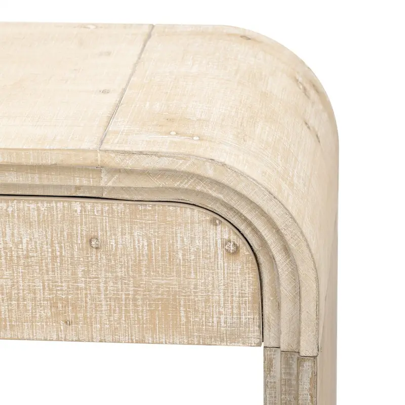 Nestfair Unique Retro Silhouette Console Table with Two Drawers