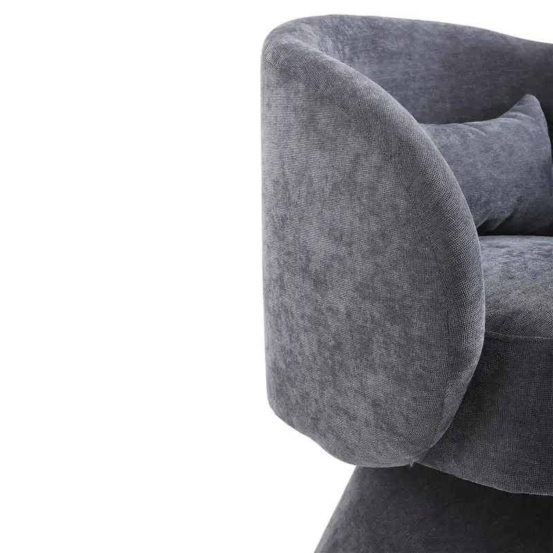 Upholstered Swivel Armchair (Set of 2)