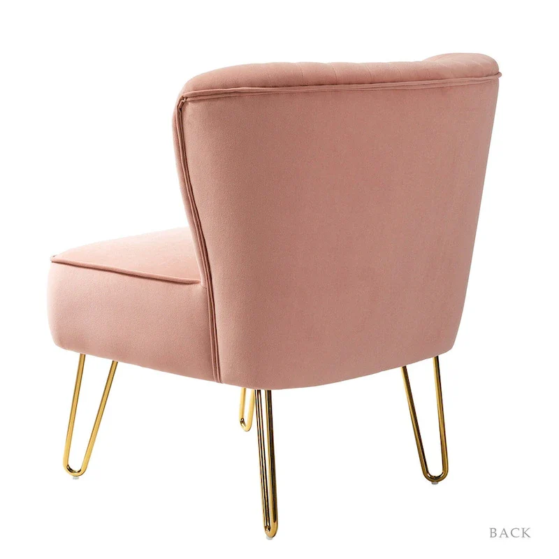 Barto Upholstered Side Chair with Tufted Back Set of 2 by HULALA HOME