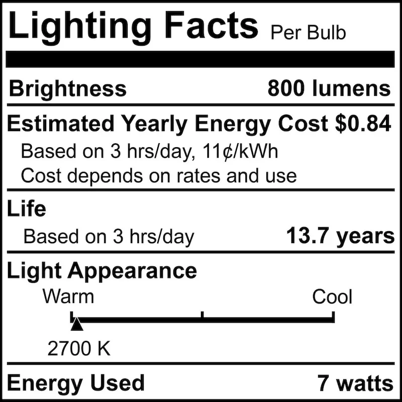 Bulbrite LED Filament Pack of (4) 7 Watt Dimmable A19 Light Bulbs with Milky Finish and Medium (E26) Base - 2700K