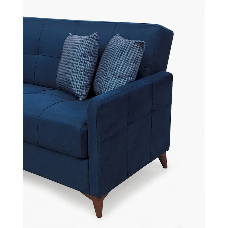 Nazim Fabric Convertible Sleeper Sectional Sofa