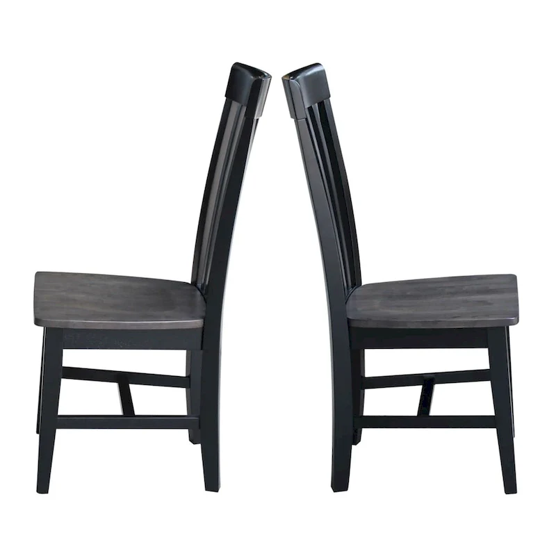 Solid Wood Cosmo Tall Mission Chairs, Set of 2