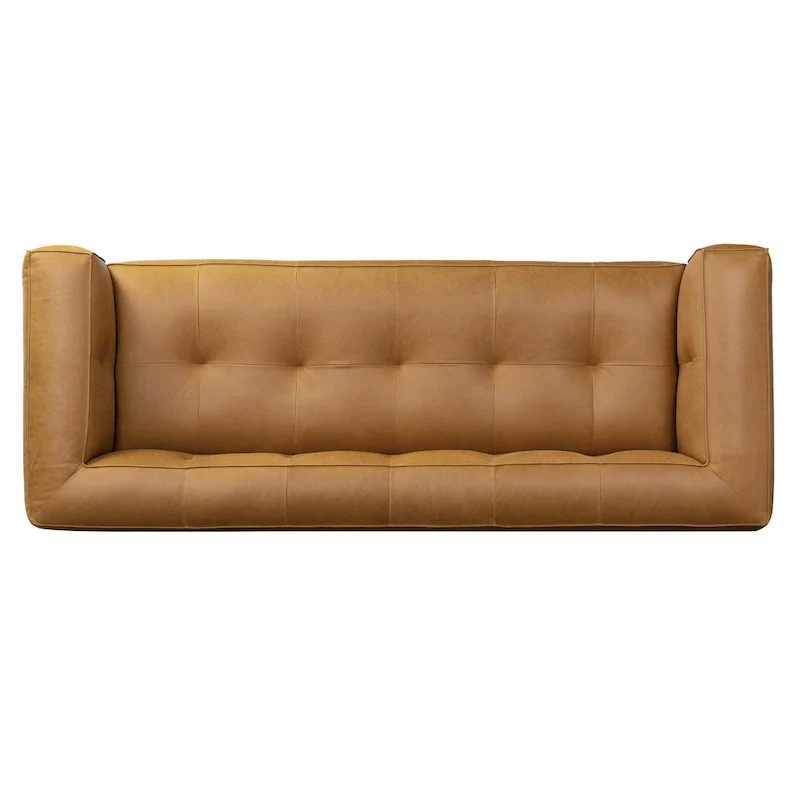 Poly & Bark Capa 92 Sofa - Full Grain Genuine Italian Leather