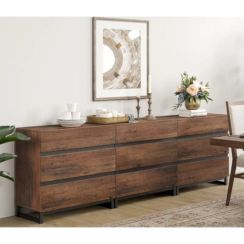 3 in 1 Modern Sideboard with 9 Drawers
