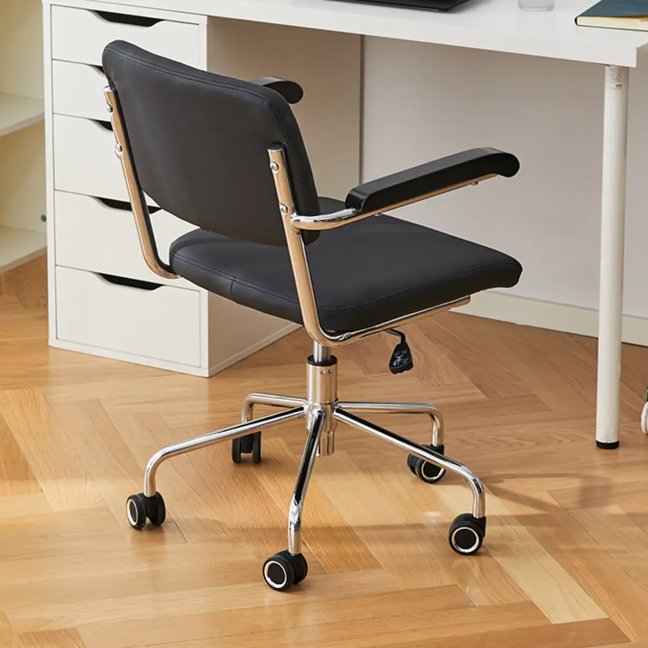 Modern Fabric Metal Frame Adjustable Office Chair