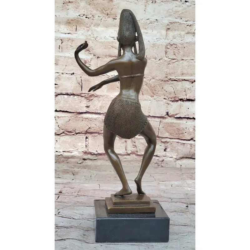 Parvati Exotic Belly Dancer Girl Female Figure Bronze Sculpture By Allan Clark