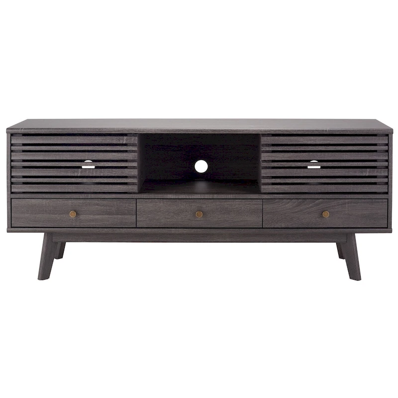 SAFAVIEH Ciera 3-Drawer Entertainment TV Media Stand (65 Flatscreen TV) - 58.7 In. x 15.2 In. x 23.9 In. - 59Wx15Dx24H