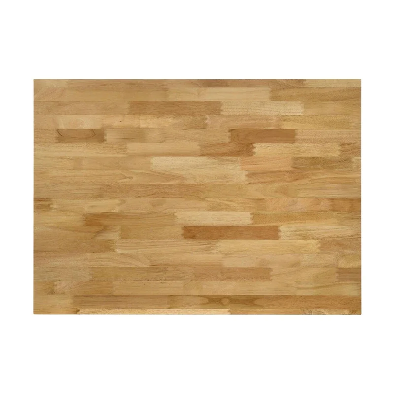 Prager Brown and White Kitchen Island Counter Height Table