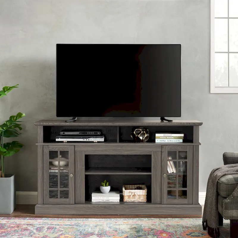 Classic 58.25 TV Stand with Open & Closed Storage for 65 TVs