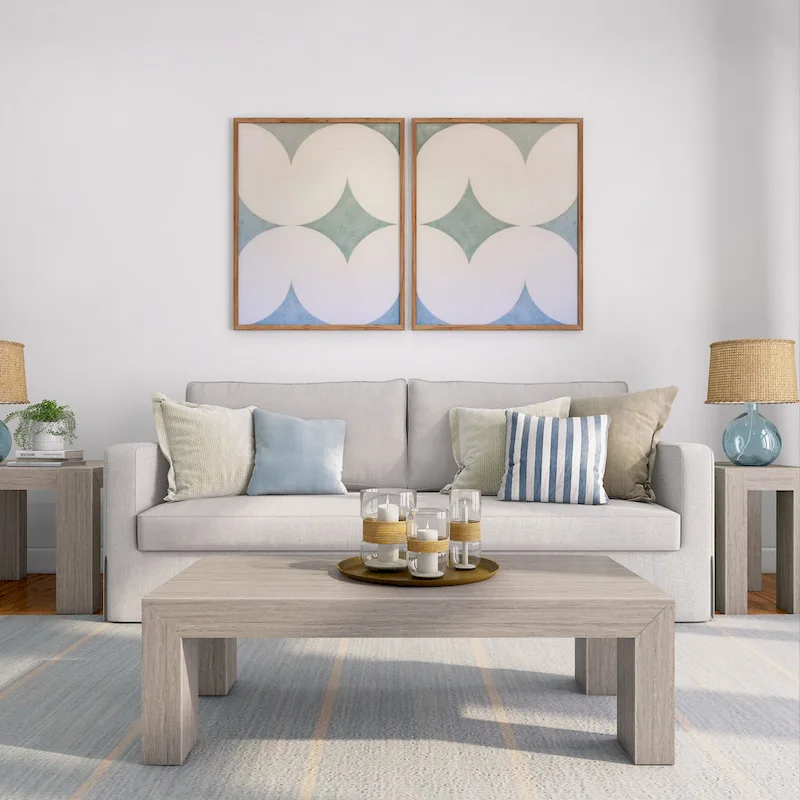 Plank and Beam Modern Rectangular Coffee Table - 48 x 24