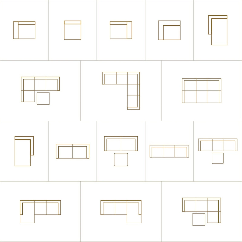 WYNDENHALL Biggs 2-Seater Modular Sofa and Ottoman Set