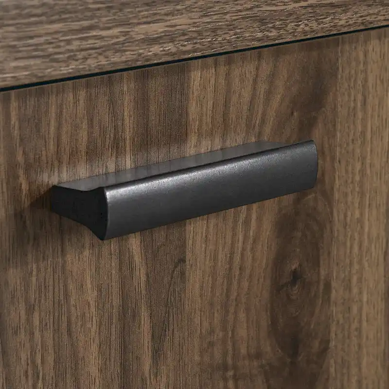 2-Door Office Credenza with File Drawer and Adjustable Shelves – Modern Style