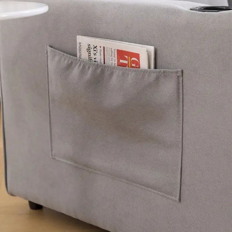 Oaks Aura Upholstered Futon Sofa with Pull-Out Sleeper Couch, Muticolour Choice Foldable Tufted Loveseat With Cup Holder