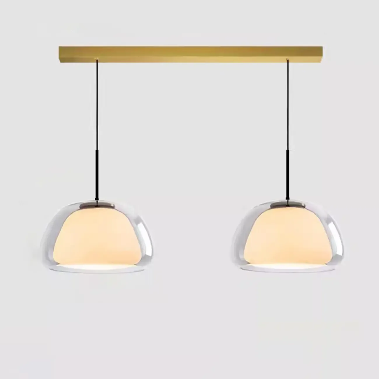 Elegant Designer LED Milk Glass Jelly Pendant Light