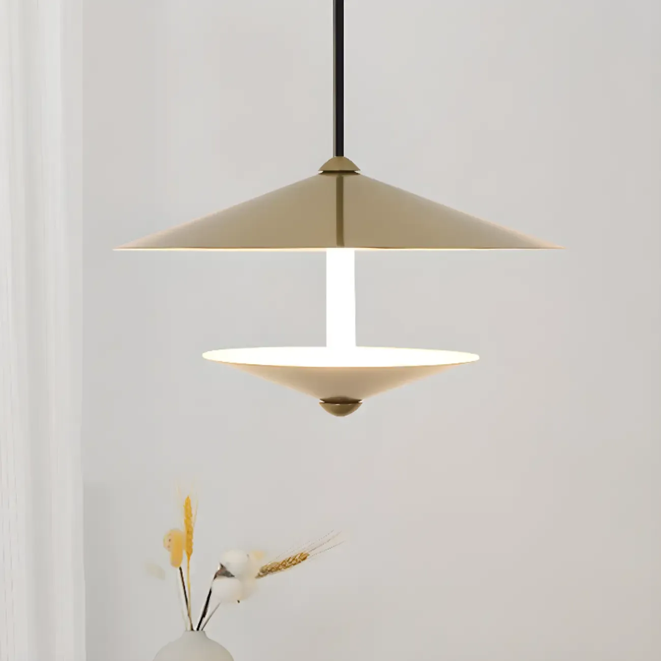 Modern Mini Cone Pendant Light LED Hanging Fixture for Dining