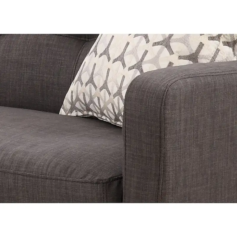 Mid-century Modern Charcoal Sofa