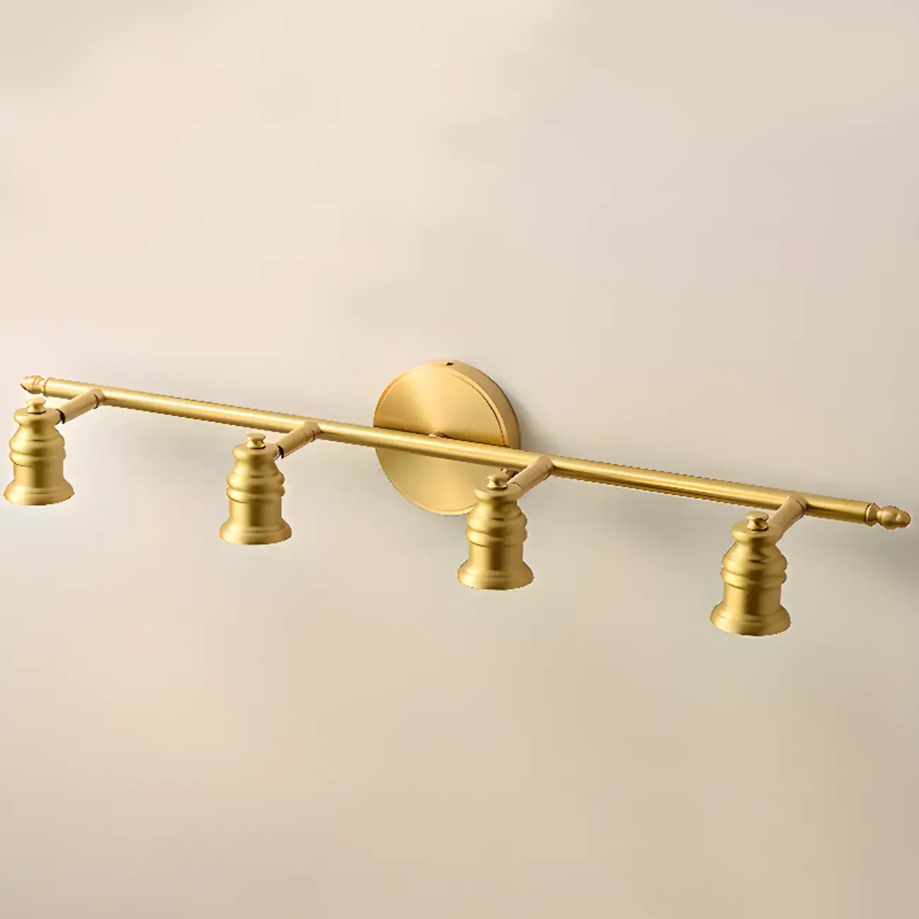 Antique Copper Gold Bath Vanity Light Fixture Hardwired