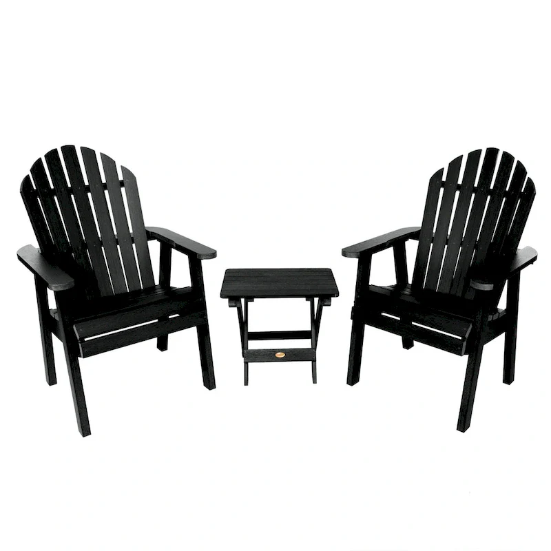 HIGHWOOD Yorkville 2 Deck Chairs with 1 Folding Side Table