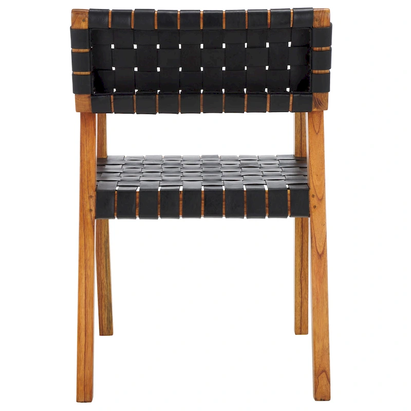 SAFAVIEH Gerda Woven Leather Dining Room Chair - 22.1