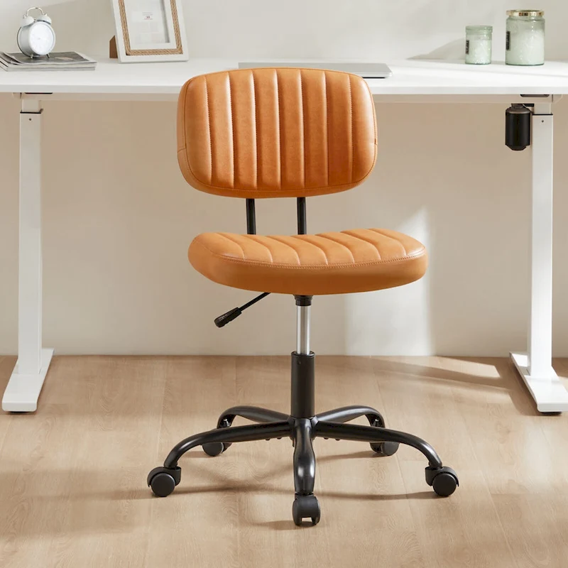 Low Back Task Chair Small Home Office Chair with Wheels