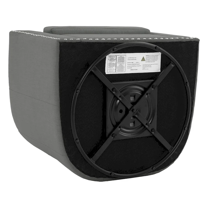 Nailhead Trim Upholstered Swivel Accent Chairs Set of 2