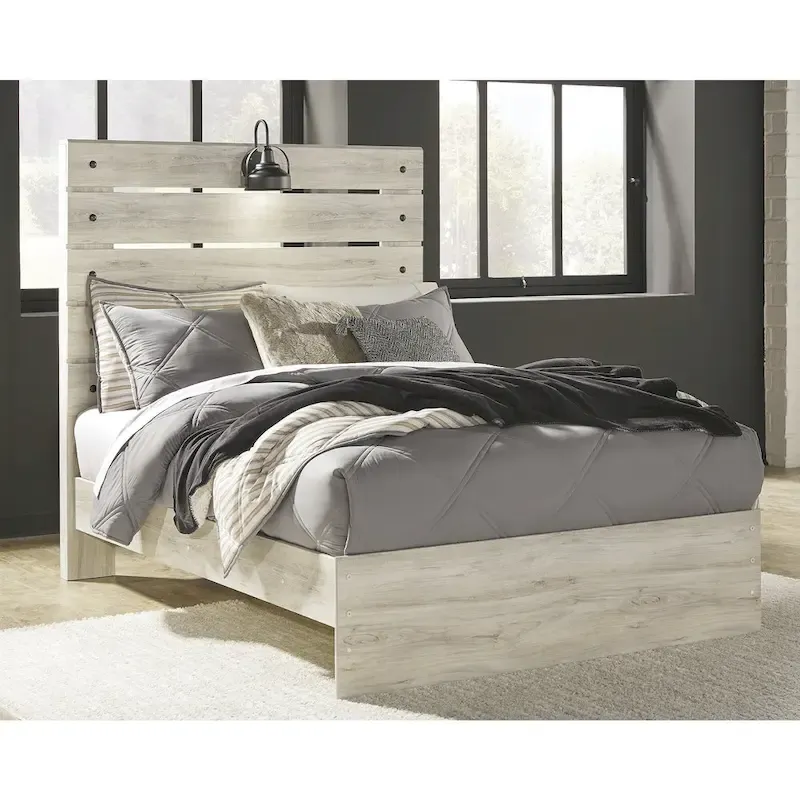 Cambeck Whitewash Panel Bed