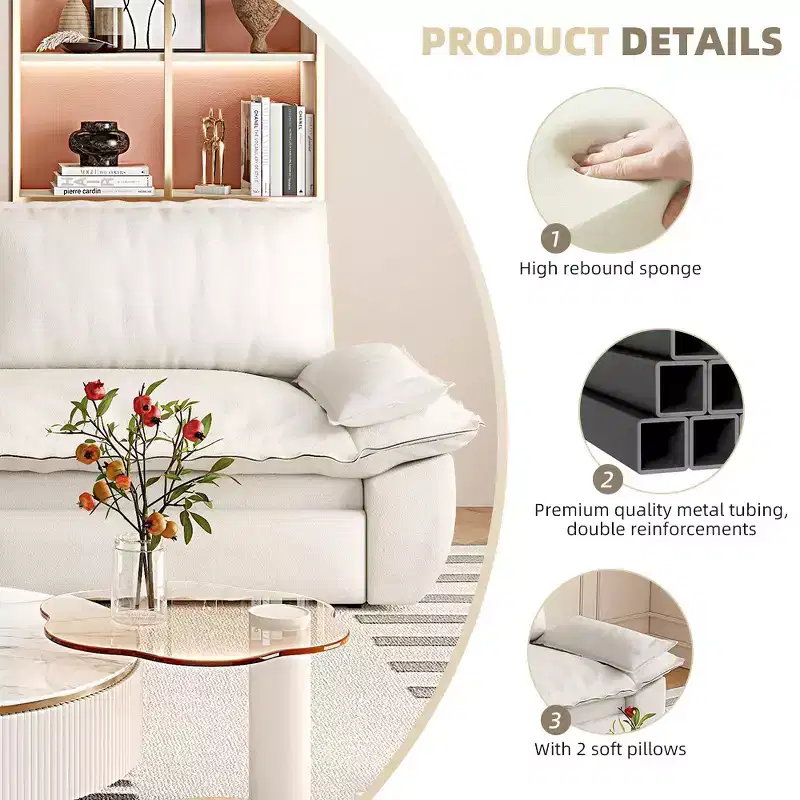 Whisen 3-in-1 Queen Velvet Sleeper Pull Out Sofa Bed, Convertible Loveseat Sofa Couch
