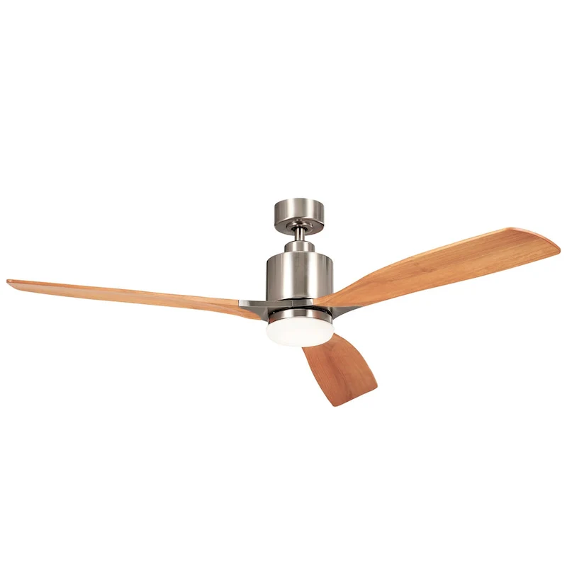 Kichler Lighting Ridley II 60 inch Integrated LED Indoor Brushed Stainless Steel Ceiling Fan