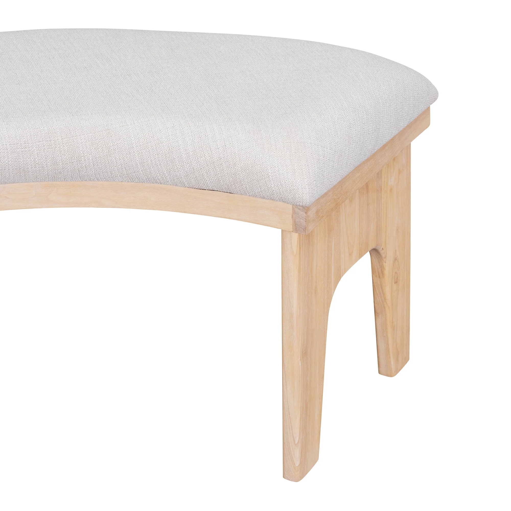 Walker Edison | Charming 5-Piece Rustic Round Dining Set with Chairs and Curved Bench