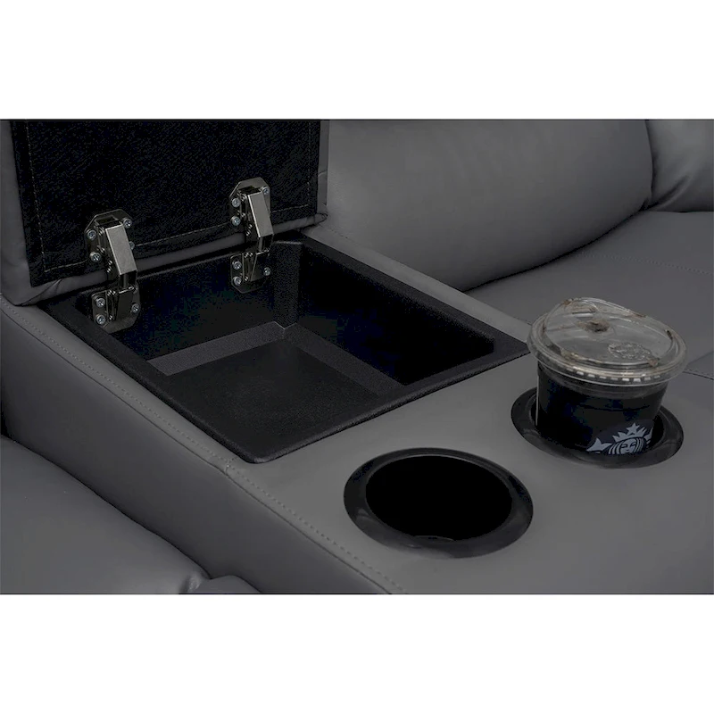 Manual Reclining 3-Piece Living Room Sofa Set - Sofa with Dropdown Table, Loveseat with Console, and Recliner