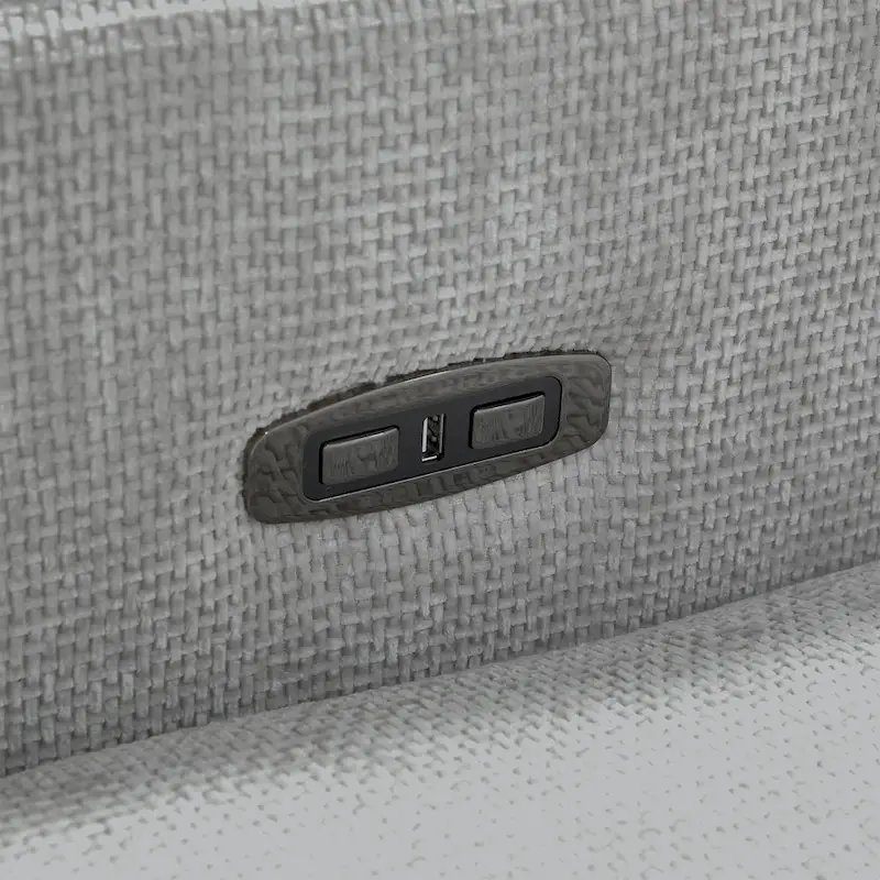 Olmas 33.5 W Power Swivel Glider Recliner with USB Charger Set Of 2