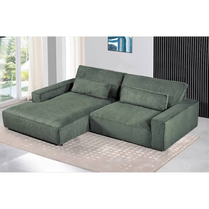 105.52-Inch Ultra-Wide Luxury Modular Sofa with Solid Wood Frame