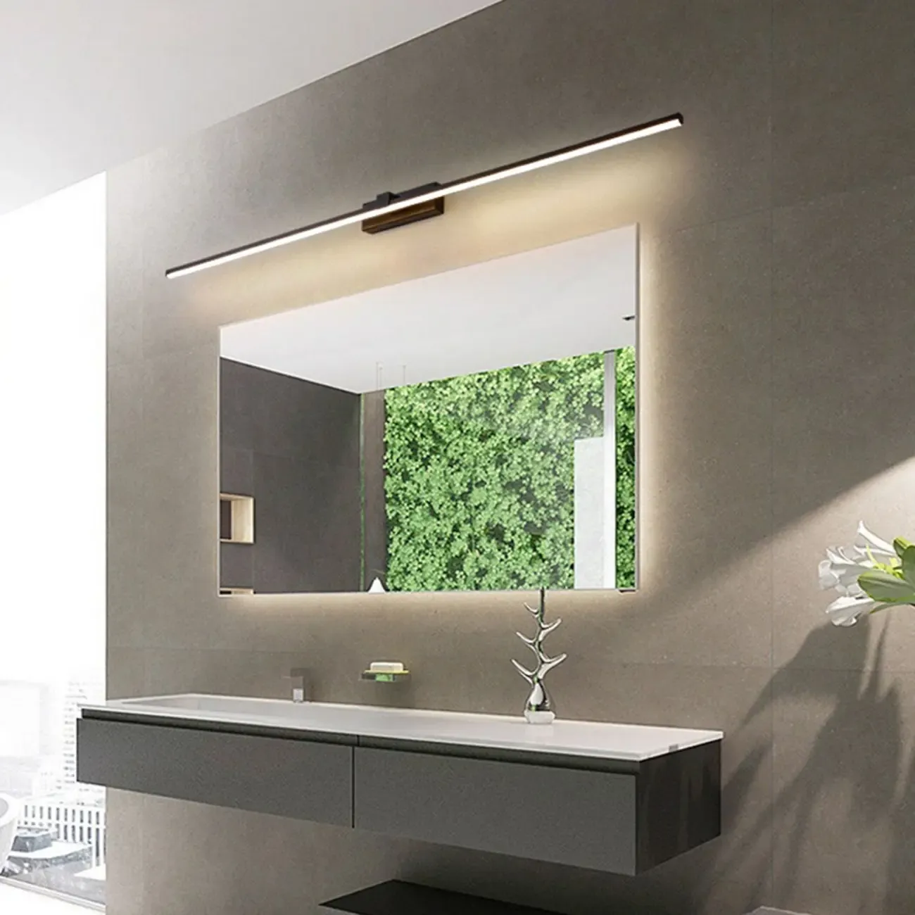 Bathroom Long Linear Silica Gel Vanity Light Fixture