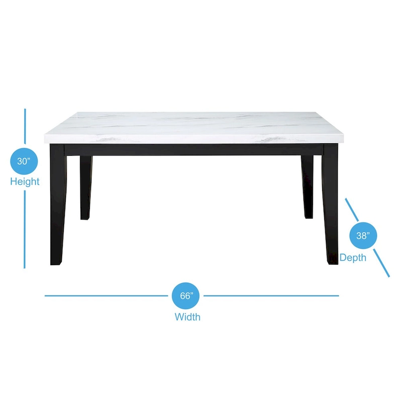 Steve Silver Santeri White and Cherry Dining Set