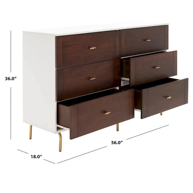 SAFAVIEH Ranka 6 Drawer Dresser