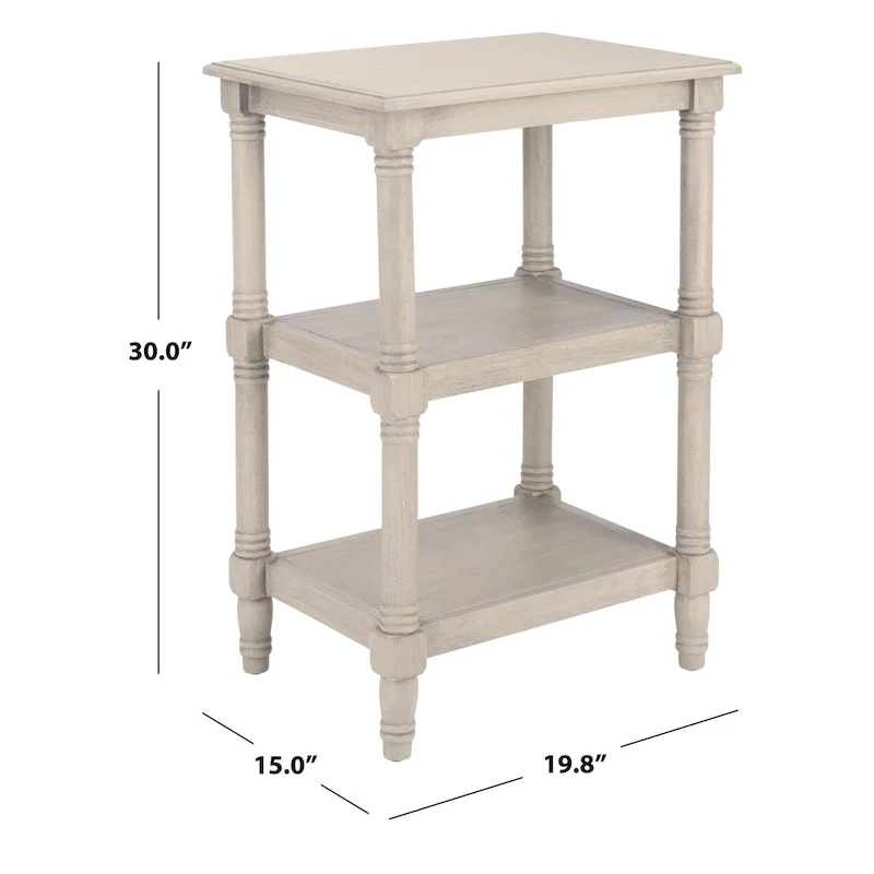 3-Shelf Accent Table - 19.8 W x 15 L x 30 H - 20Wx15Dx30H