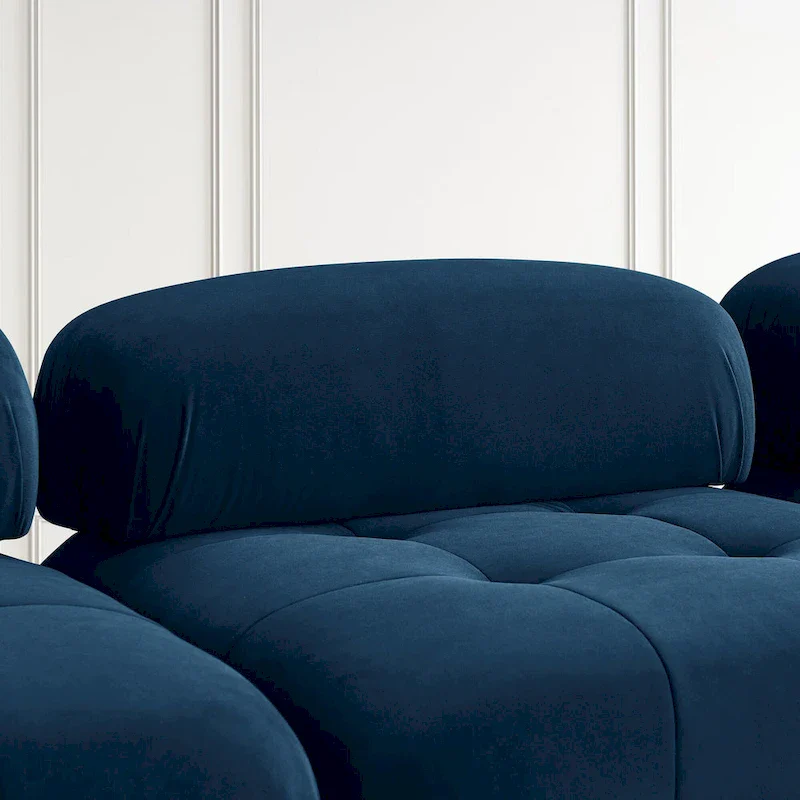 Blue 93  Modular L-Shaped 4-Seater Sofa with Reversible Ottoman