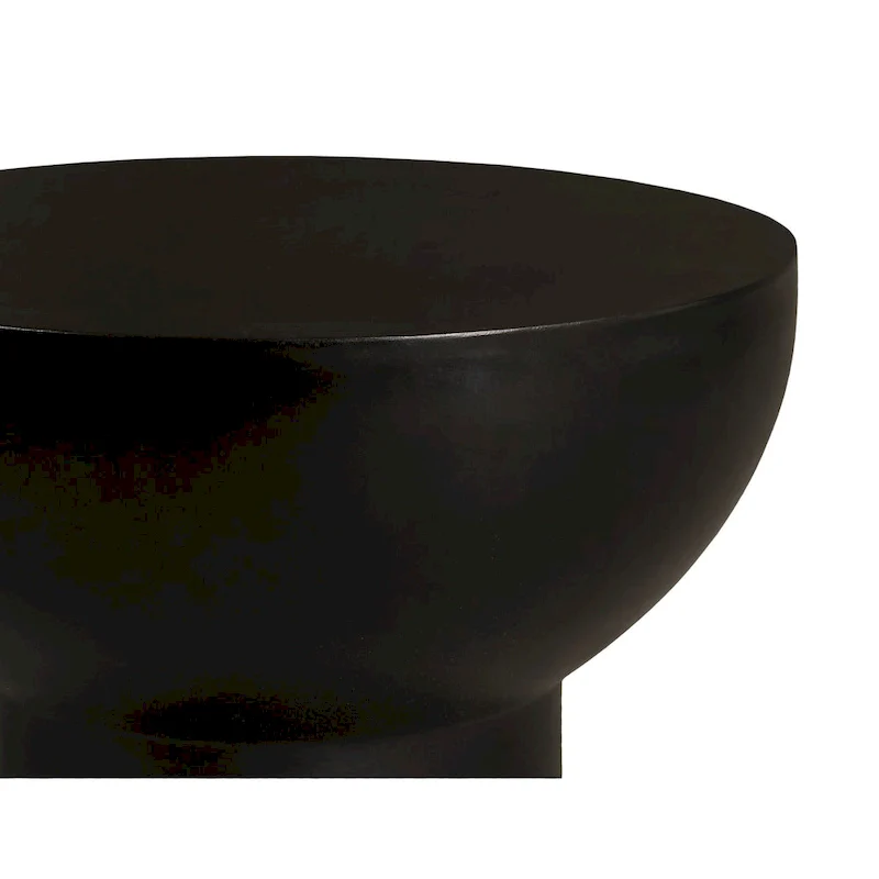 Modrest Fate Modern Black Concrete End Table