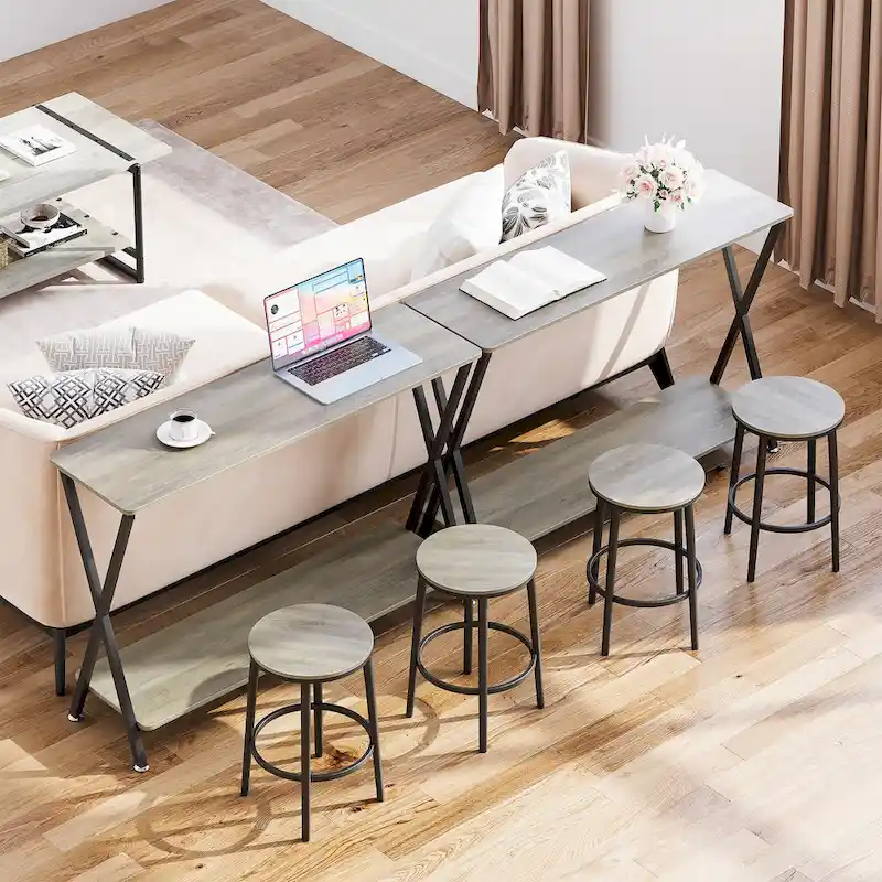 Entryway Table, Narrow Console Table, Wood Sofa Table