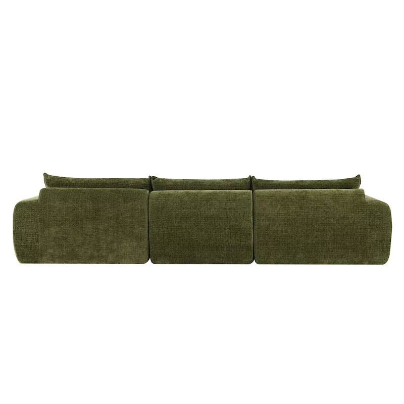 116  Fully Compressed Sofa with High Density Foam,Particle Chenille
