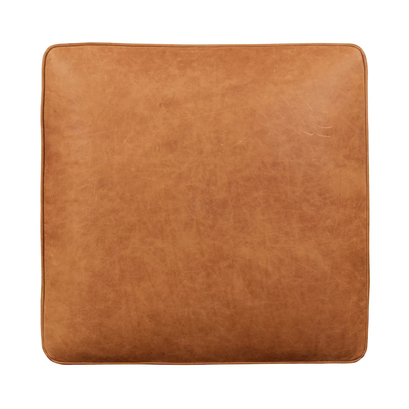 Poly & Bark Essex Ottoman - Full Grain Genuine Italian Leather