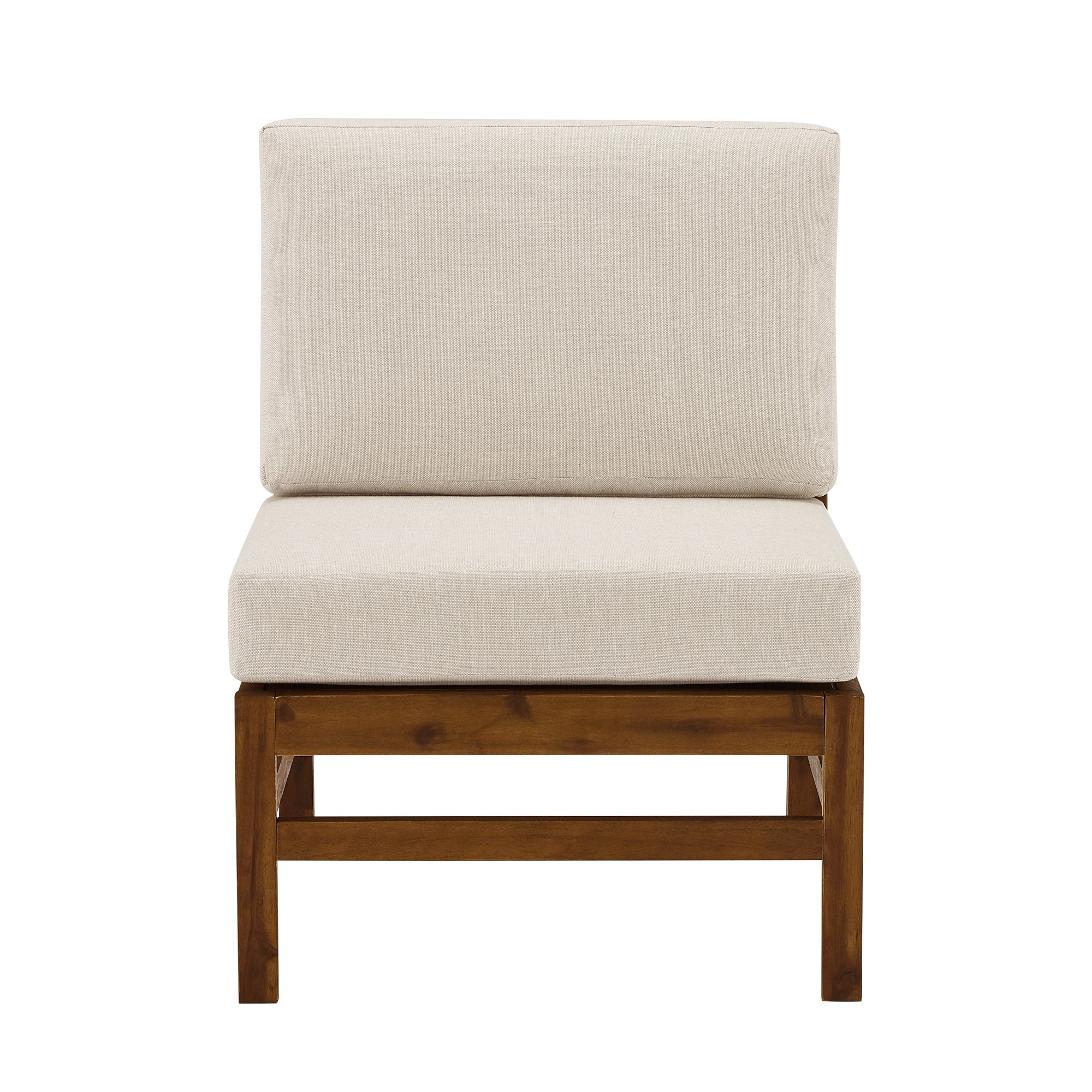 Vincent Acacia Wood Modular Chevron Sectional Seats