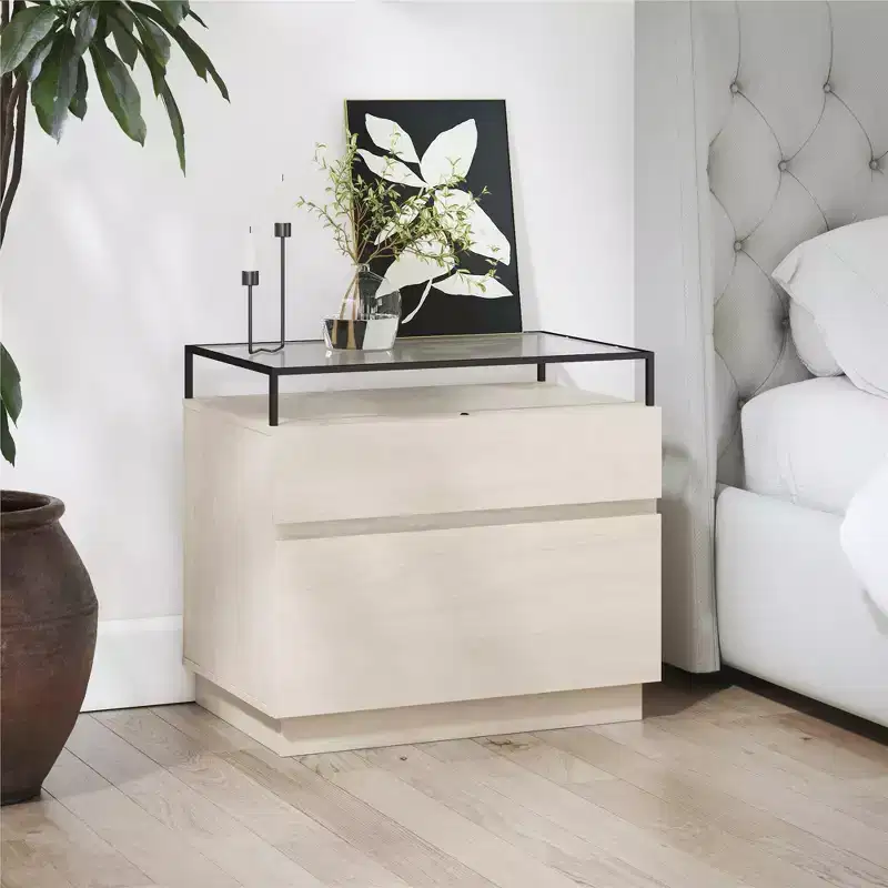 RealRooms Devon Nightstand with Drawers