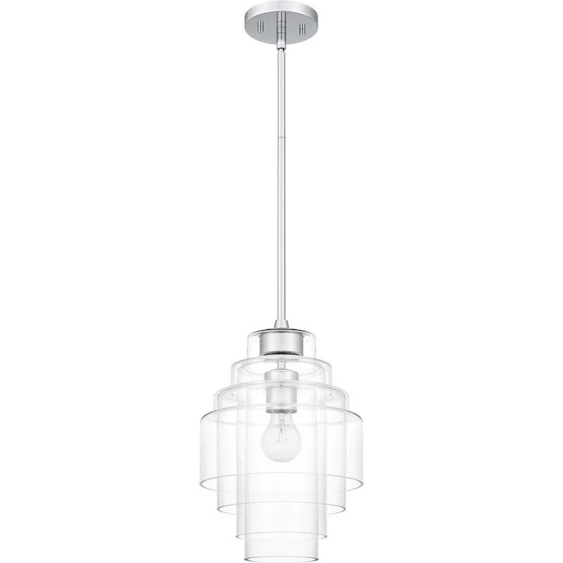 Driscoll 1-Light Polished Chrome Pendant Light